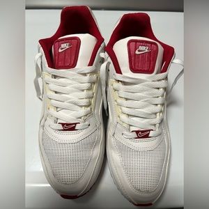 Nike air max white with red men’s size 11.5